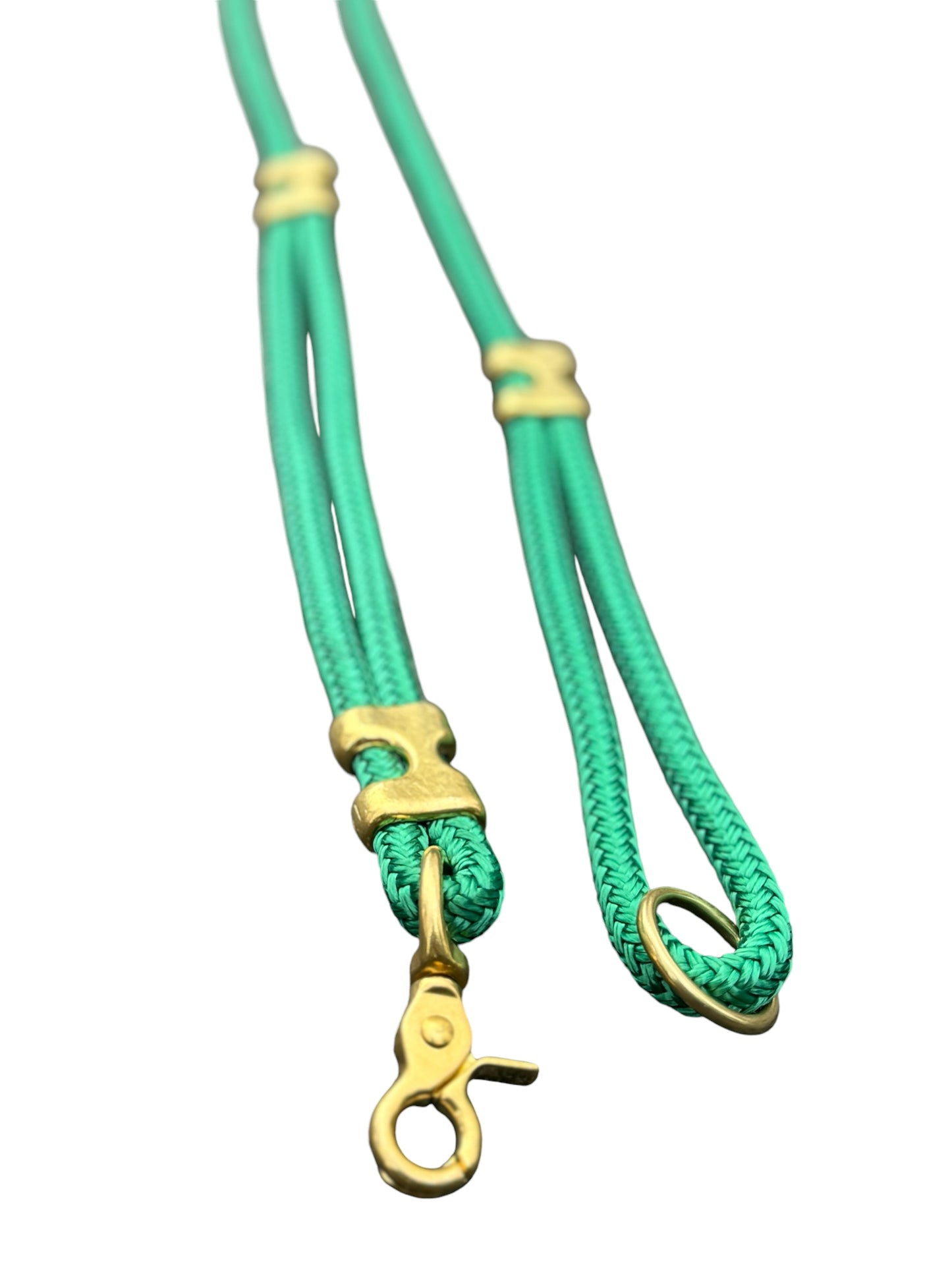 Canis Clip Lead - Brass - Hunter Green SS