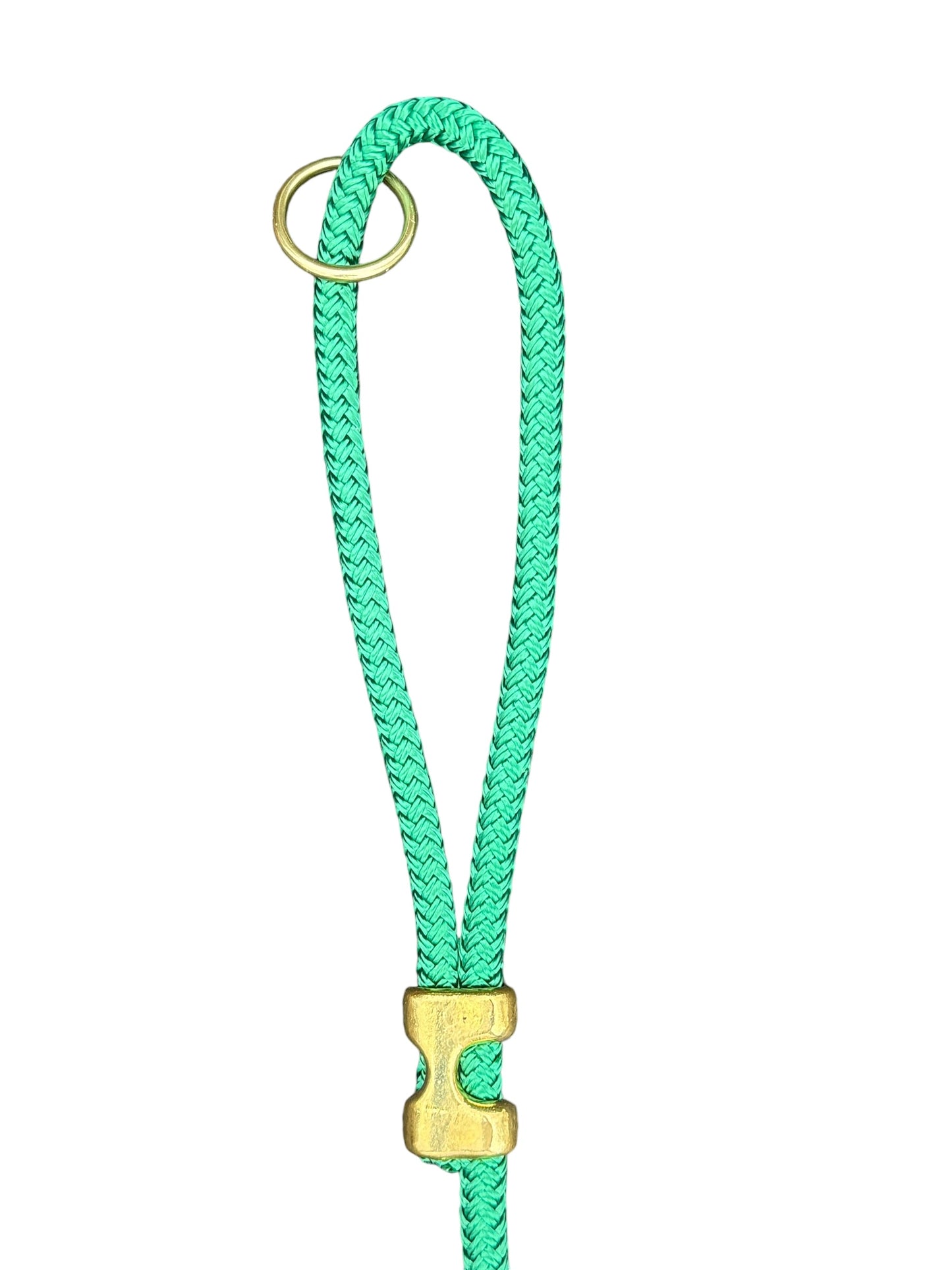 Canis Clip Lead - Brass - Hunter Green SS