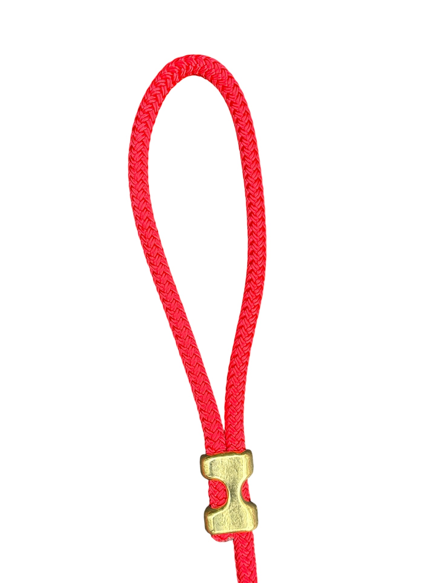 Canis Clip Lead - Brass - Red SS