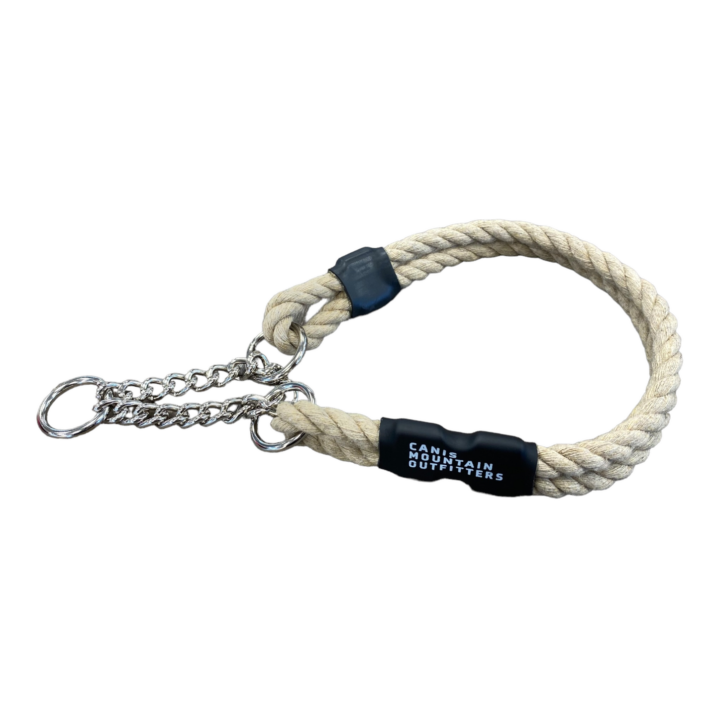 Martingale Rope Collar - Natural Series - Cannabis Hemp 3/8"