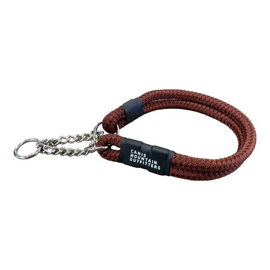 Martingale Rope Collar - Soft Series - Maroon 9.5mm