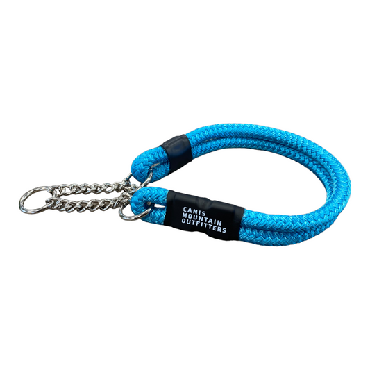Martingale Rope Collar - Soft Series - Turquoise 9.5mm